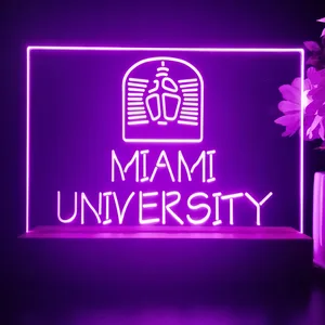Miami University Logo LED Desk Light