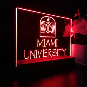 Miami University Logo LED Desk Light