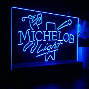 Michelob Light Golf LED Desk Light