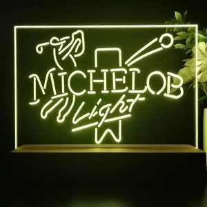 Michelob Light Golf LED Desk Light