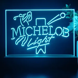 Michelob Light Golf LED Desk Light