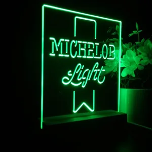 MIchelob Light Logo LED Desk Light