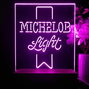 MIchelob Light Logo LED Desk Light
