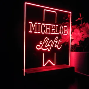 MIchelob Light Logo LED Desk Light