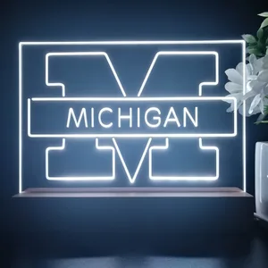 Michigan Wolverines Logo 1 LED Desk Light