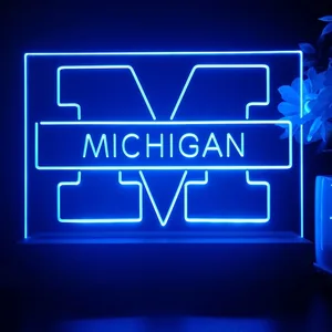 Michigan Wolverines Logo 1 LED Desk Light