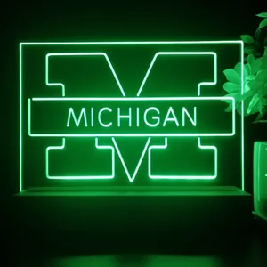 Michigan Wolverines Logo 1 LED Desk Light