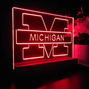 Michigan Wolverines Logo 1 LED Desk Light