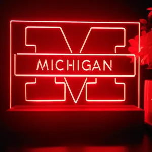 Michigan Wolverines Logo 2 LED Desk Light