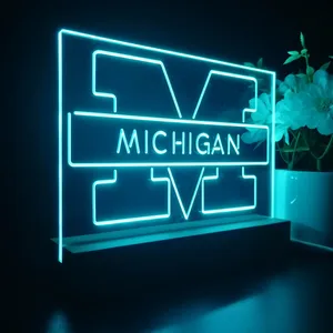 Michigan Wolverines Logo 2 LED Desk Light