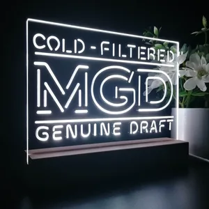 Miller Genuine Draft Banner 1 LED Desk Light