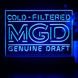 Miller Genuine Draft Banner 1 LED Desk Light