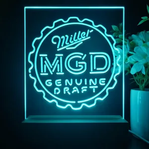 Miller Genuine Draft Bottlecap LED Desk Light