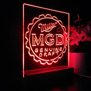 Miller Genuine Draft Bottlecap LED Desk Light