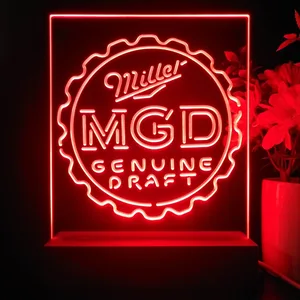 Miller Genuine Draft Bottlecap LED Desk Light