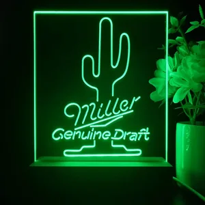 Miller Genuine Draft Cactus LED Desk Light