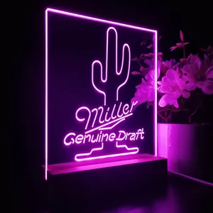 Miller Genuine Draft Cactus LED Desk Light