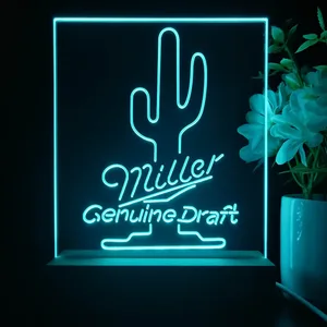 Miller Genuine Draft Cactus LED Desk Light