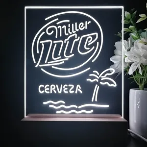 Miller Lite Cerveza LED Desk Light