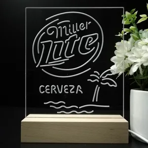 Miller Lite Cerveza LED Desk Light