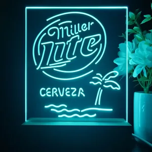 Miller Lite Cerveza LED Desk Light