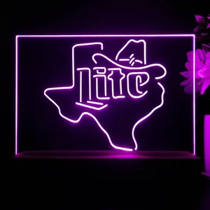 Miller Lite Cowboy LED Desk Light