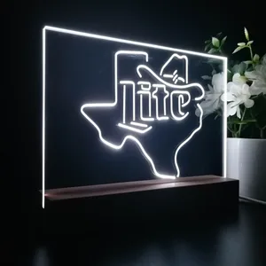 Miller Lite Cowboy LED Desk Light