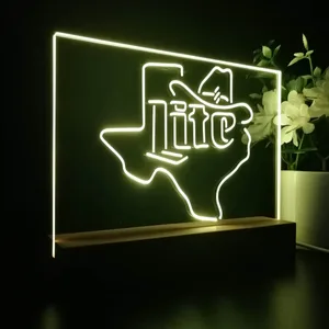Miller Lite Cowboy LED Desk Light