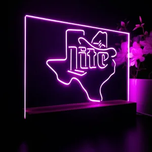 Miller Lite Cowboy LED Desk Light