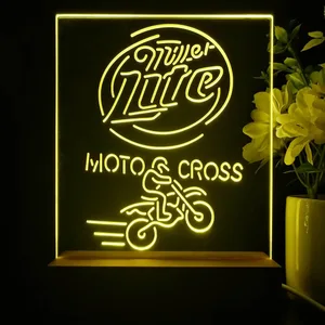 Miller Lite Motocross LED Desk Light