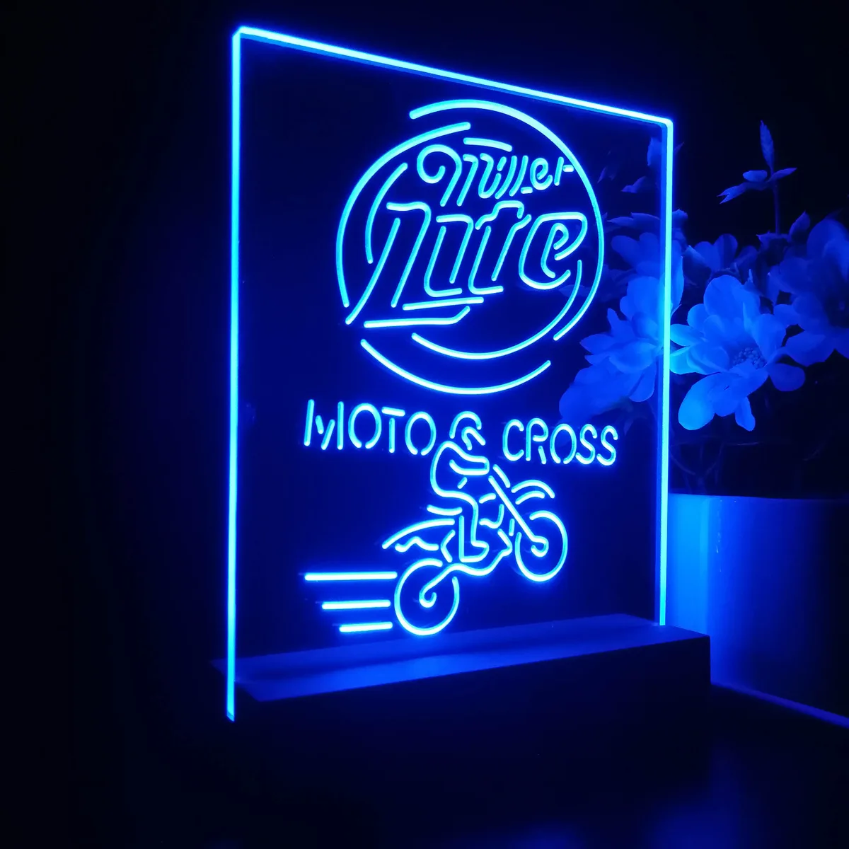 Miller Lite Motocross LED Desk Light