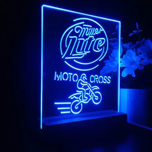 Miller Lite Motocross LED Desk Light