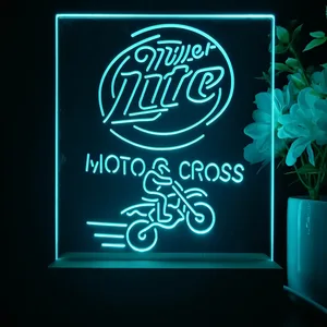 Miller Lite Motocross LED Desk Light