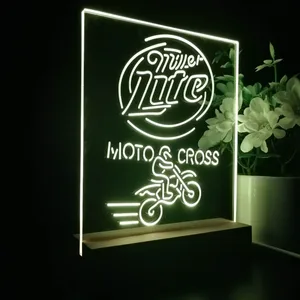 Miller Lite Motocross LED Desk Light