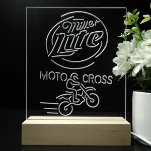 Miller Lite Motocross LED Desk Light