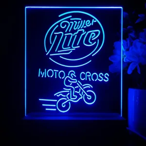Miller Lite Motocross LED Desk Light