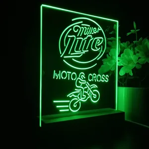 Miller Lite Motocross LED Desk Light