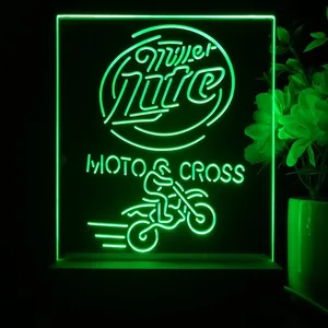 Miller Lite Motocross LED Desk Light