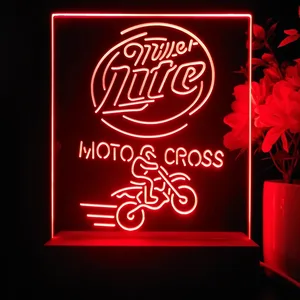 Miller Lite Motocross LED Desk Light