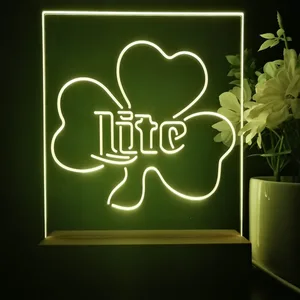 Miller Lite Shamrock LED Desk Light