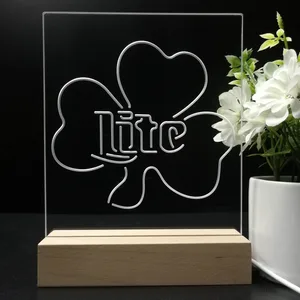 Miller Lite Shamrock LED Desk Light