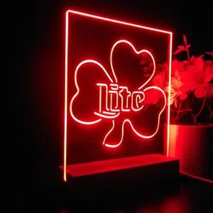 Miller Lite Shamrock LED Desk Light