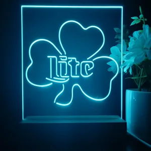 Miller Lite Shamrock LED Desk Light