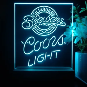 Milwaukee Brewers Coors Light LED Desk Light - Legacy Edition