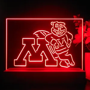 Minnesota Golden Gophers Logo LED Desk Light