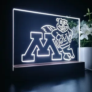 Minnesota Golden Gophers Logo LED Desk Light