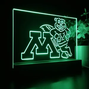 Minnesota Golden Gophers Logo LED Desk Light
