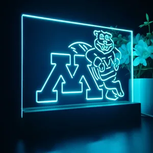 Minnesota Golden Gophers Logo LED Desk Light