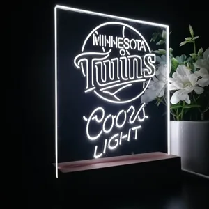 Minnesota Twins Coors Light LED Desk Light
