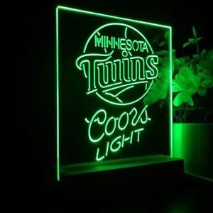 Minnesota Twins Coors Light LED Desk Light
